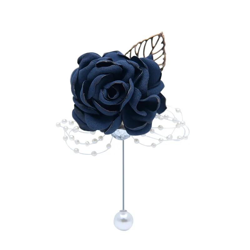 YO CHO-Corsage de pulso para dama de honra, pulseira casamento para dama de honra, flores de seda para homens - Image 1