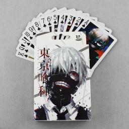 Anime Poker Cartões Com Capa Dura, Toy Jogo De Tabuleiro, Cosplay Coleção Caixa, Tokyo Ghoul, 54pcs - Image 1