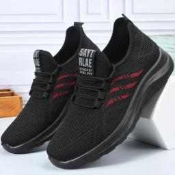 Homens tênis de corrida rendas até sapatos esportivos leves e confortáveis respirável tênis caminhada tenis masculino zapatillas hombre - Image 6