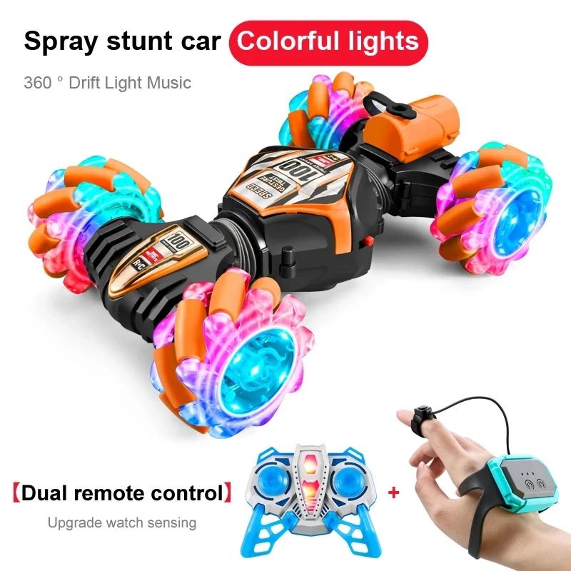 RC Controle Remoto Car Watch Gestos de Mão, 360 ° Rotação Off-Road Escalada Stunt Exhaust Blowtorch, Music Boy Toy Presente, Novo, 2022 - Image 1