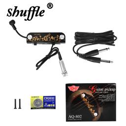 HQ Soundhole Pickups captador ativo integrado, ajuste de alta e baixa tensão, acessório acústico Soundhole - Image 1