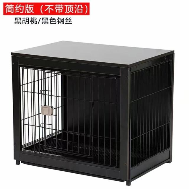 Mobiliário Personalizado em Madeira: Cama para Cachorro com Design de Mesa e Portas Duplas