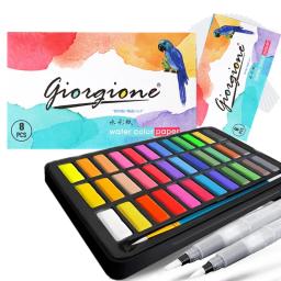 Kit Pintura De Aquarela Com Pincel, Papel De Aquarela, 24/36 Cores Profissional kit De Aquarela, Pigmento - Image 1