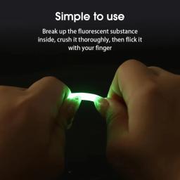 50/100 pçs firefly vara fluorescente luz vara de pesca flutuante luz escura vara luminosa ao ar livre pesca fluorescente vara luz - Image 3