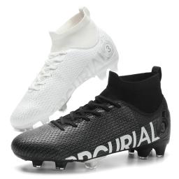 Sapatilhas de futebol masculinas de alta qualidade, chuteiras de treinamento de grama, chuteiras antiderrapantes, meninos, FG, TF, largas, tamanho 31-48, nova chegada - Image 1