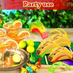 Taco Holder Stands para Tortilhas e Burritos, Shell Holder, Racks para Máquina de Lavar Louça Microondas, Fontes do partido, 12Pcs - Image 2