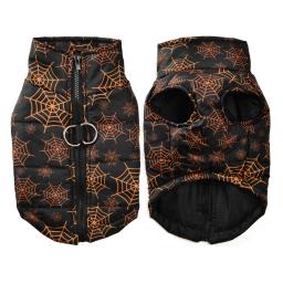 Jaqueta impermeável para animais de estimação, roupas quentes para cachorros, trajes Yorkies, roupas para animais, cães e gatos pequenos, festa abóbora, inverno - Image 6