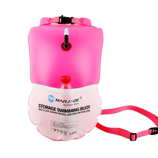 Bóia Inflável Float Signal Tow Bag: Praticidade e Segurança para Natação Em Águas Abertas com Compartimento para Pertences