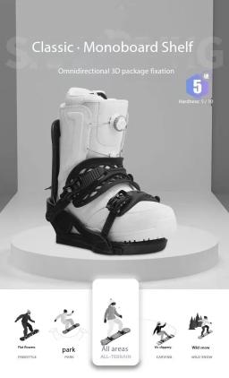Personalização para iniciantes, fixações de esqui, base durável e resistente, fixador de sapato de neve para homens e mulheres - Image 2