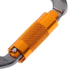 Profissional Mosquetão Gancho Keychain, Mosquetão, Auto Twist, Auto Locking, Anel D, Escalada, Ferramenta Esporte ao ar livre, 25KN, 6720 lb - Image 6