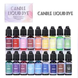 Corante à Base de Óleo Líquido para Cera de Vela, Cor Vivid Vela para Fabricação de Vela DIY, Altamente Concentrado, Natural, 18 Cores - Image 1