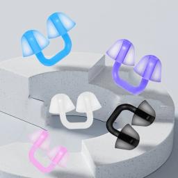 Silicone Natação Nariz Plugs, Confortável Nariz Protetor, Reutilizável Nariz Clip impermeável, Mergulho Profissional e Surf - Image 3