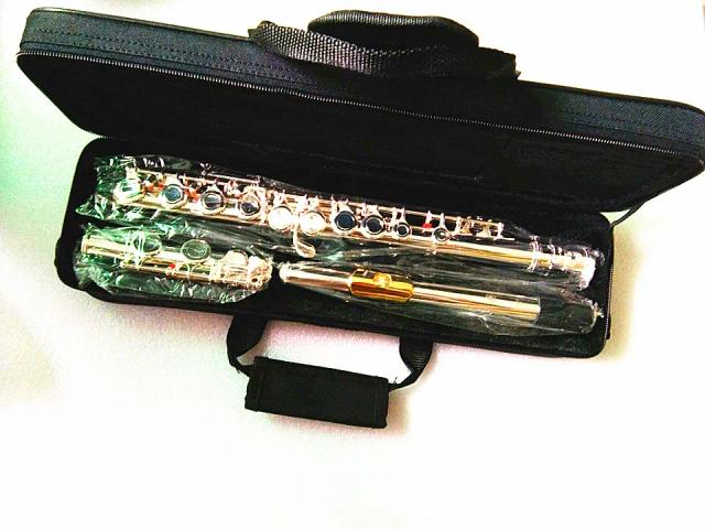 Flauta C Tune Boca Fechada com Bocal de Ouro - Novo Instrumento Musical com 16 Notas Over E-Key e Frete Grátis Rápido