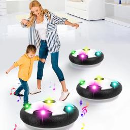 Indoor e Outdoor Hover Soccer Ball Brinquedos para crianças, LED Flashing Football Toy, Bolas esportivas infantis interativas, Presentes para meninos - Image 1
