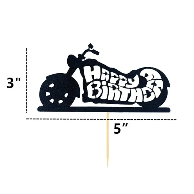 Decoração de Festa de Aniversário para Meninos com Tema de Motocicleta: Bolo Toppers, Banner e Balões para uma Celebração Incrível