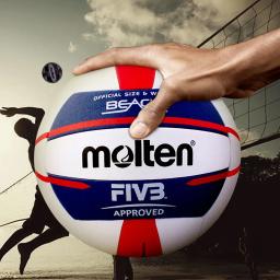 Vôlei fundido tamanho padrão 5, bola de praia macia PU para treinamento adulto, interno e externo, V5B5000 - Image 1