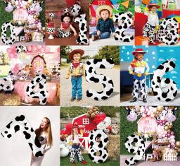 Balão com número de impressão de vaca, 40 espaços, tema de vaca, suprimentos para festa de aniversário infantil, decoração, cowgirl, fazenda, chá de bebê, casamento - Image 1