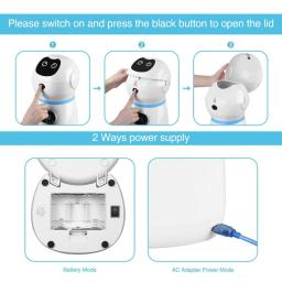 Inteligente automático suprimentos para animais de estimação robô dispensador de alimentos com registro voz placa de aço inoxidável lcd temporizador da tela para o cão gato tigela comida - Image 5