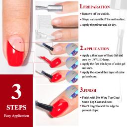 MTSSII-Brilhante Cor Base Gel Esmalte, Semi Permanente, Soak Off, LED UV, Nail Art, No Wipe, Top Coat, Manicure, 7ml - Image 3