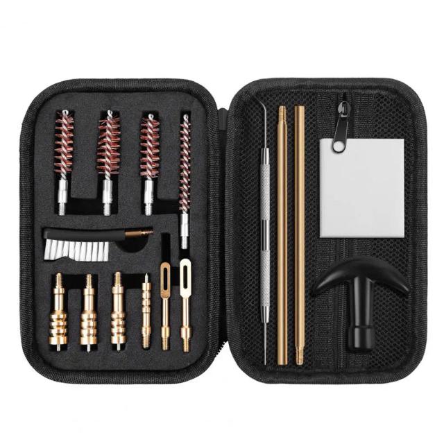 Kit Completo de Limpeza de Armas com Ferramentas Destacáveis e Prática Caixa de Armazenamento