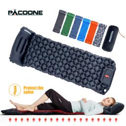 PACOONE-Ultraleve Outdoor Camping Dormir Pad, Air Mat, colchão inflável com travesseiros, Built-in Bomba Inflator, Viagem, Caminhadas - Image 1