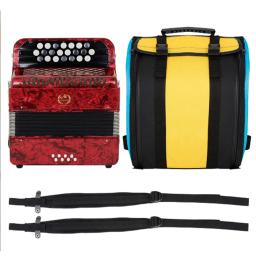 Profissional 8 Baixo Acordeão com Strap Bag, Mão Piano, Instrumento Teclado, Musical Presente, Banda Musical, 22 Teclas - Image 4