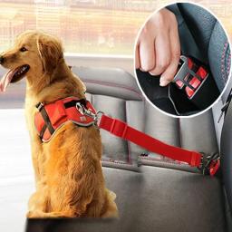 Retrátil Pet Car Seat Belt, corda de reboque para carros, cães arnês, trela do cão, cão suprimentos, colar de cachorro, acessórios - Image 1