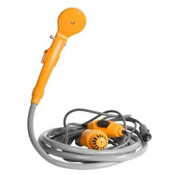 Chuveiro de acampamento 12v elétrica bomba alta pressão caminhadas ao ar livre viagem chuveiro portátil conjunto planta rega lavadora carro pet limpeza - Image 1