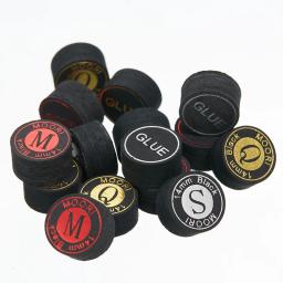 Moori pontas de taco de bilhar 9 jogo de bola 14 mm q/m/s (opcional) dicas de couro acessórios de haste de bilhar - Image 1