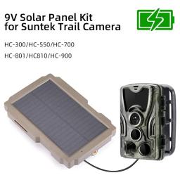 Caça Trail Camera Kit Painel Solar, 3000mAh, 6V-12V, carregador solar para HC-300, HC-5550, HC-700, HC-801, HC-900 - Image 4