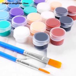 Tinta acrílica de aquarela pintada à mão, pigmentos de pintura infantil, conjunto de pigmentos grafite DIY, 1 conjunto, 3ml - Image 1