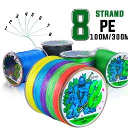 Sougayilang-Linha de pesca trançada, carpa multifilamento, 8 vertentes, resistente à abrasão, X8, 300m, 16 a 75lb - Image 1