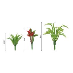 90pc 3.5/4/5cm mini modelo árvores flores arbustos verdes arbusto modelo plantas aritificial modelo de trem arquitetura modelo de flor cenário - Image 3