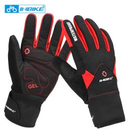 Inbike inverno luvas de ciclismo homem tela toque luvas da bicicleta engrossado mtb para andar da bicicleta motociclista acessórios - Image 1