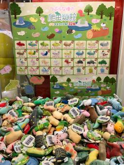 Grite brinquedos cápsula para crianças, casa de répteis de olhos redondos kawaii, mascote pequeno, bonecas de pelúcia recheado BC, chaveiro pingente, maio, pré-venda, 2023 - Image 2