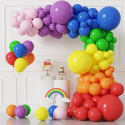 Colorido arco-íris balão Garland Arch Kit, balões de látex, decoração do casamento, decoração de aniversário, chuveiro do bebê, favor do partido, criança - Image 1