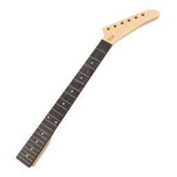 Pescoço guitarra diy peças pescoço guitarra elétrica 22 trastes acessórios guitarra elétrica e56d - Image 4