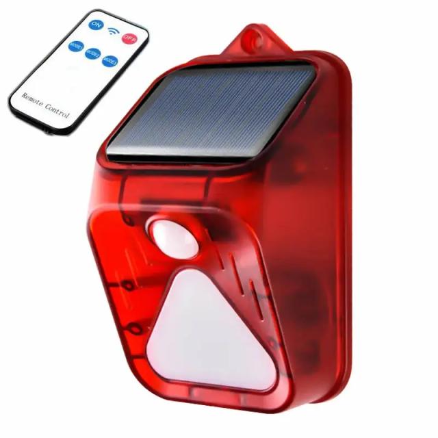 Alarme Solar com Sirene e Sensor de Movimento para Segurança Externa