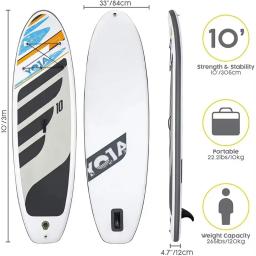 Inflável Sup Sem Placa de Pá Elétrica Kite Surf, Drop Stitched, Jet Surf Board, em branco com bomba, estilo quente - Image 3