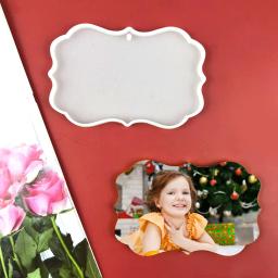 Resina epóxi Molde Photo Frame, Tag Dog Pendant, Molde De Silicone, Artesanato DIY, Fazer Jóias Acessórios - Image 5