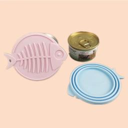 Peixe Pet Silicone Universal Tampa Enlatada Alimentação Colher Fresco Selado Capa para Snacks Comida Molhada Dog Cat Pet Alimentador Suprimentos - Image 5