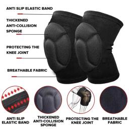 Espessado Proteção Esportes Joelheira, Suporte Elástico, Equitação Fitness Gear, Futebol Brace Protector, Almofadas Antiderrapantes, 1Pc - Image 2