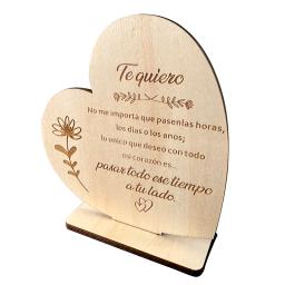 Cartões de madeira personalizados do dia dos namorados, presentes do aniversário, letras do par, amor para meu cartão postal da namorada do namorado - Image 2