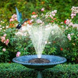 Fonte solar com 6 bicos, 1w/1.4w/2.5w, adequado para jardim, piscinas de pássaros, lagoas, piscinas, aquários exteriores e quintal - Image 2