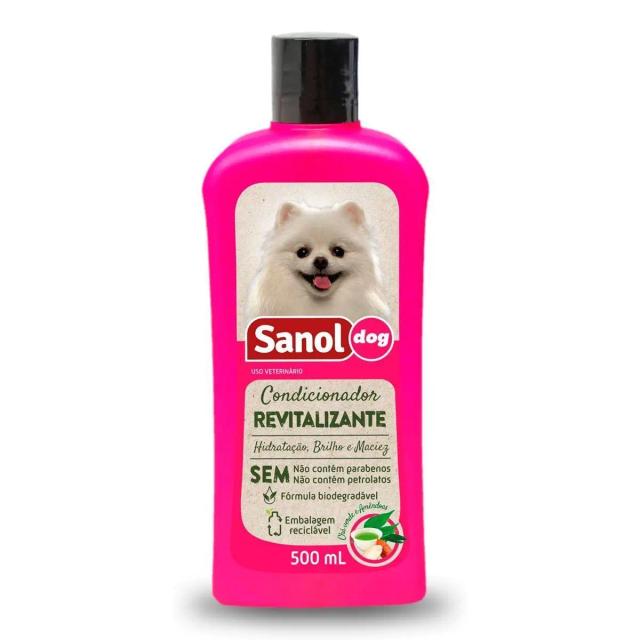 Condicionador Revitalizante para Pelos de Cães e Gatos Sanol Dog 500ml