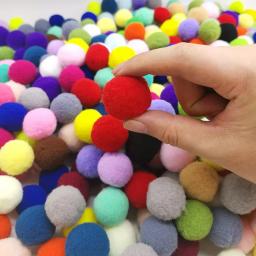 Pompom sortido 8/10/15/20/25/30mm, bolas macias e fofas, pompons mistos para artesanato diy, decoração de casamento, brinquedo infantil, suprimentos de costura - Image 2