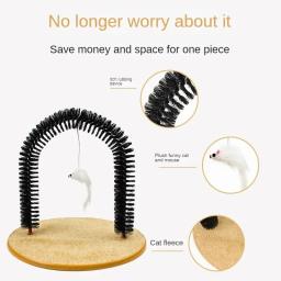 Brinquedo arco interativo para gato, dispositivo auto-aliciamento, cinto para animais de estimação, massagem removível, brinquedo de fricção, acessórios para gatos - Image 4