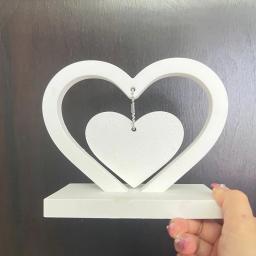 Forma do coração Resina Molde Photo Frame, Molde Imagem Silicone, Artesanato personalizado, Mesa Home Decor - Image 5