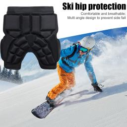 Almofada protetora unisex, Protetor de quadril espessado EVA, Protetor de esqui anti-queda Ajustável para patinação, Snowboard de esqui - Image 2