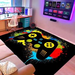 Tapete de área grande antiderrapante para controlador de jogador, gamepad padrão, tapete macio, quarto de jogo, decoração de casa - Image 2